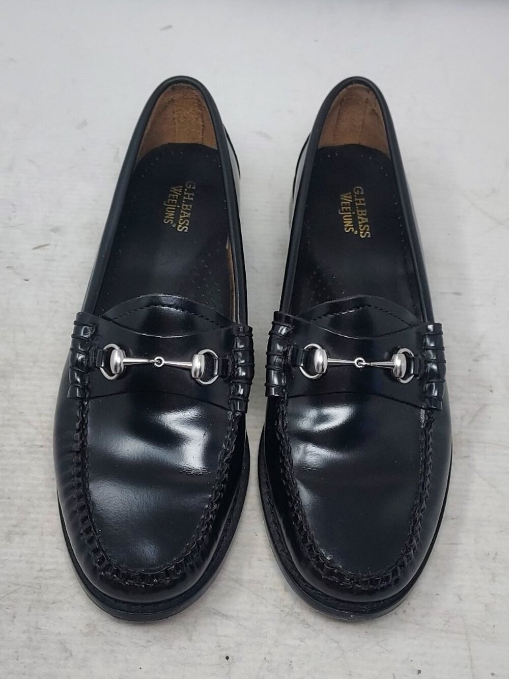 G.H.BASS WOMENS Lianna Bit Easy Weejuns Black Loafer